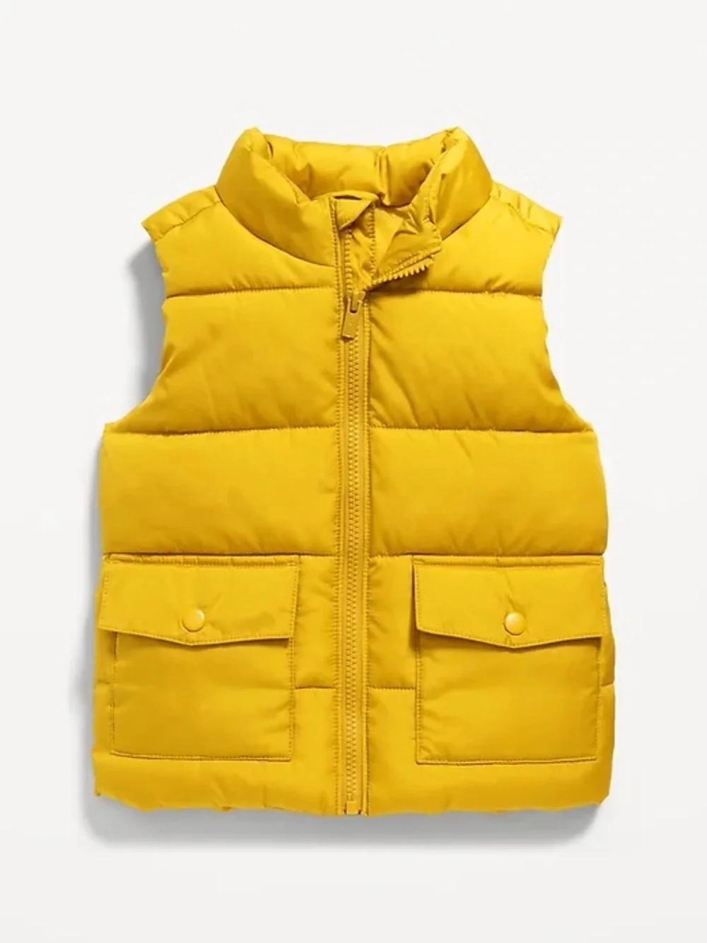 Old Navy Unisex Frost-Free Water-Resistant Puffer Vest Golden Yellow Size 3T
